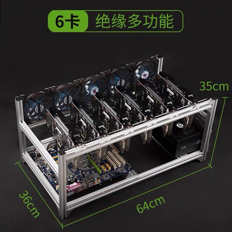 12 Gpu Open Air Frame Case - 6 8 12 19 gpu mineiro